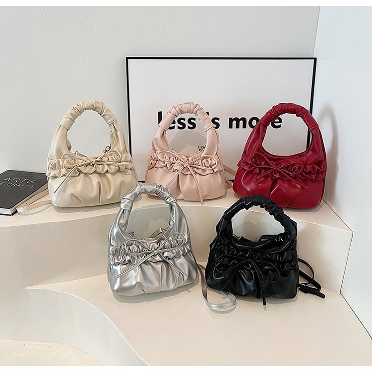 Bags |  Womens Bowknot Pleated Crossbody Bag Accessories Bags