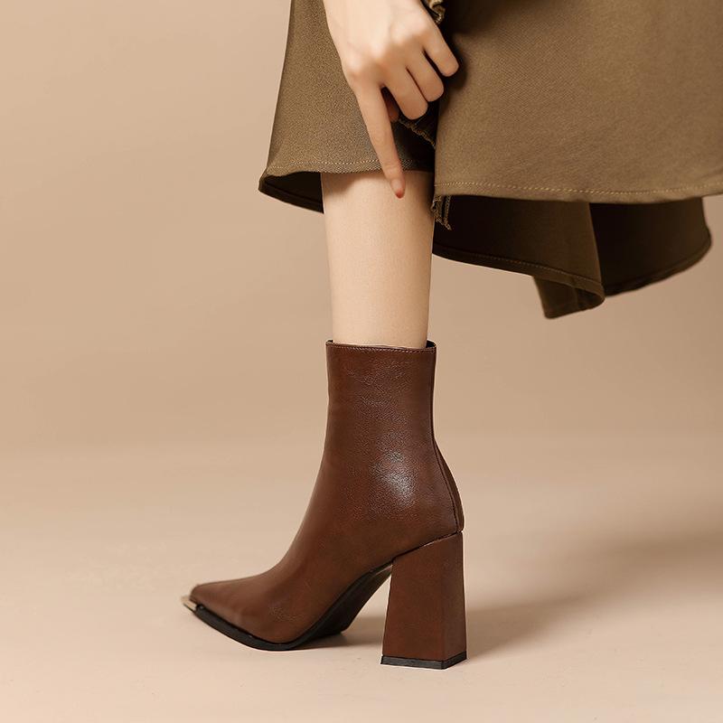 Boots |  Womens Thick High Heel Ankle Boots Boots Boots