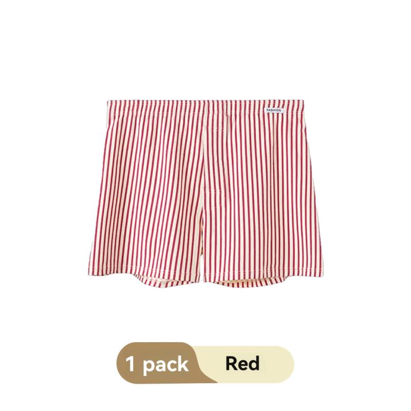 Bottoms |  Womens Cotton-Blend Mid Rise Striped Pocket Shorts Bottoms Bottoms