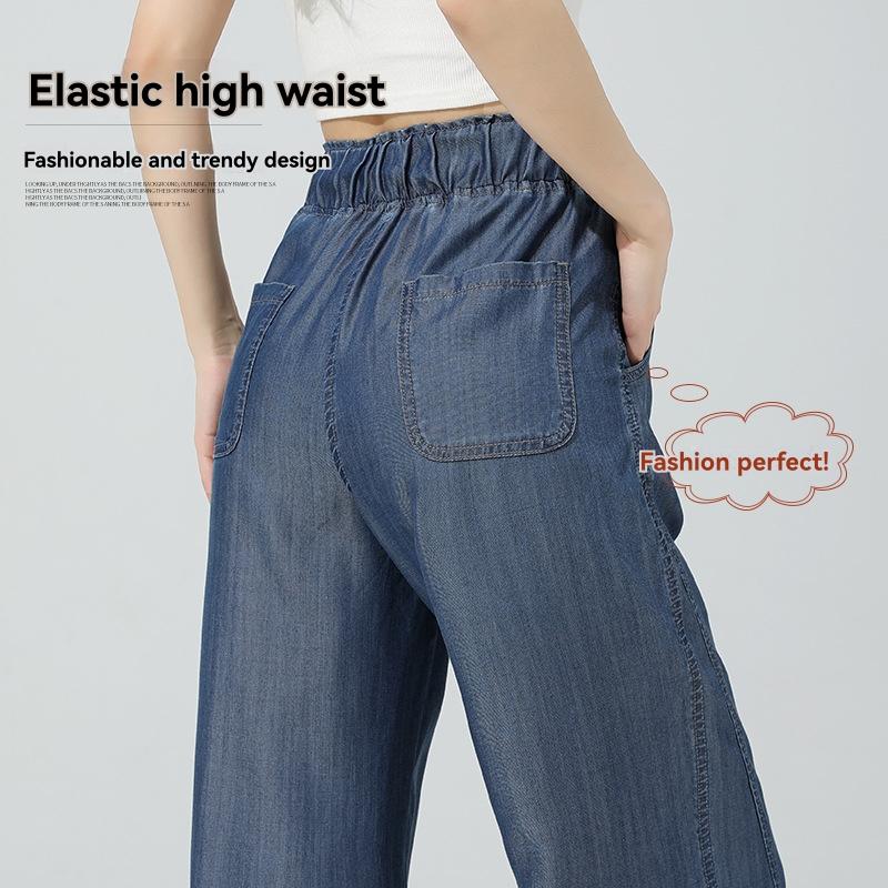 Bottoms |  Womens Denim High Rise Solid Wide Leg Jeans Bottoms Bottoms