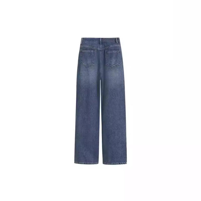 Bottoms |  Womens Denim High Waist Pocket Wide Leg Jeans Bottoms Bottoms