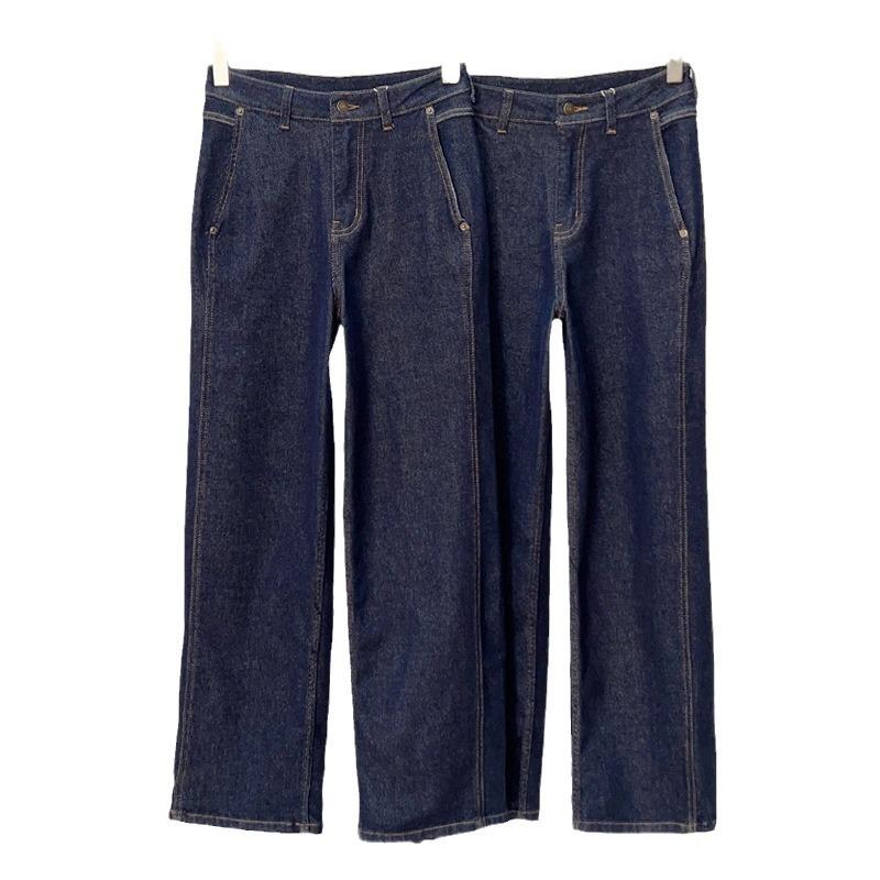 Bottoms |  Womens Denim Mid Rise Solid Pocket Baggy Jorts Bottoms Bottoms