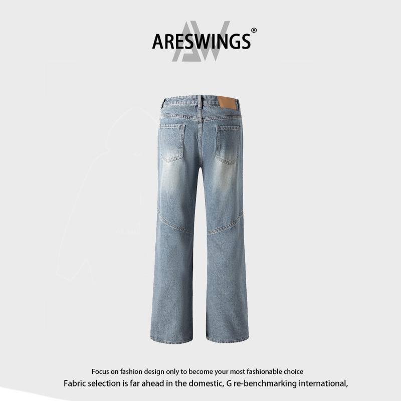 Bottoms |  Womens Denim Mid Rise Solid Pocket Wide Leg Jeans Bottoms Bottoms