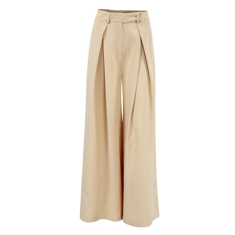 Bottoms |  Womens High Rise Belted Ruched Straight Leg Trousers Bottoms Bottoms