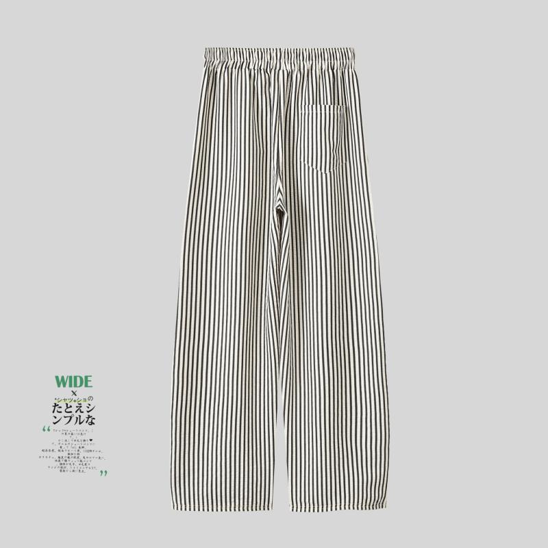 Bottoms |  Womens High Rise Striped Knotted Wide Leg Trousers Bottoms Bottoms