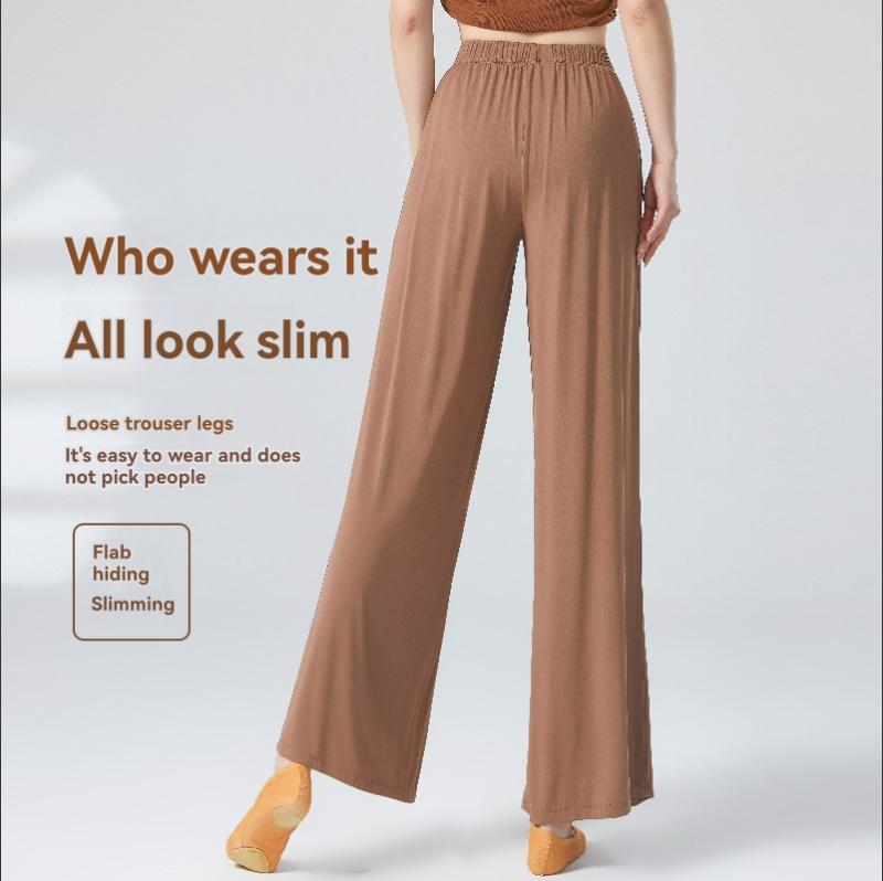 Bottoms |  Womens High Waist Solid Pleated Wide Leg Trousers Bottoms Bottoms