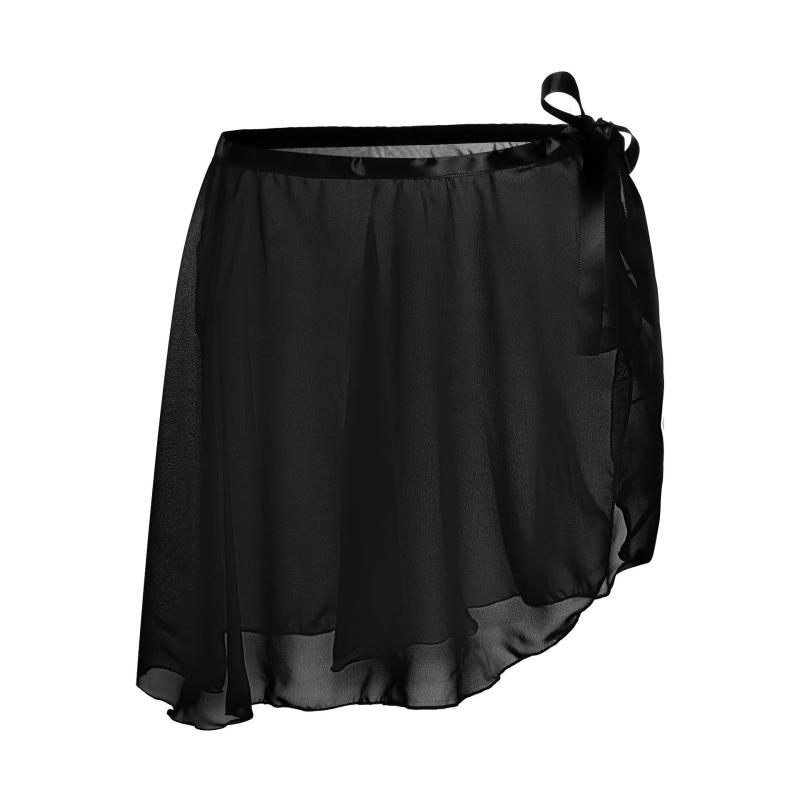 Bottoms |  Womens Mesh Low Rise Solid Bowknot Lettuce Trim Mini Skirt Bottoms Black