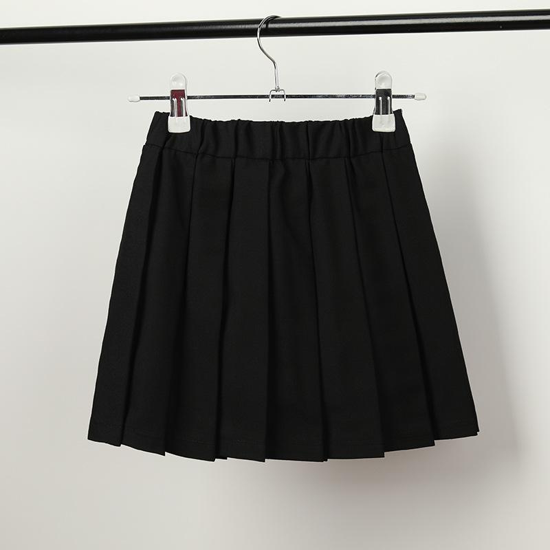 Bottoms |  Womens Mid Rise Solid Button Pleated Mini Skirt Bottoms Black