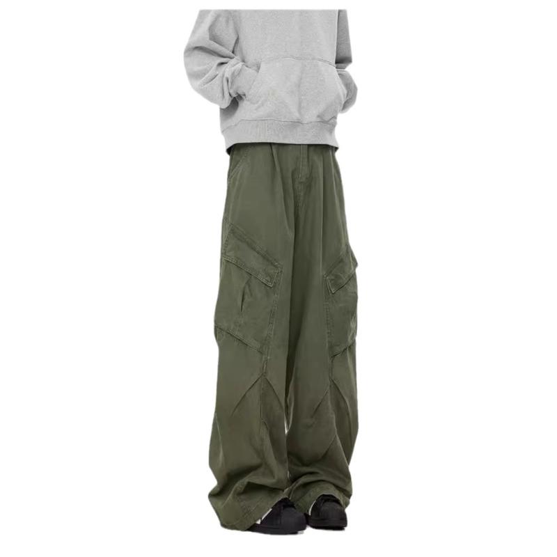 Bottoms |  Womens Mid Rise Solid Wide Leg Cargo Pants Bottoms Bottoms