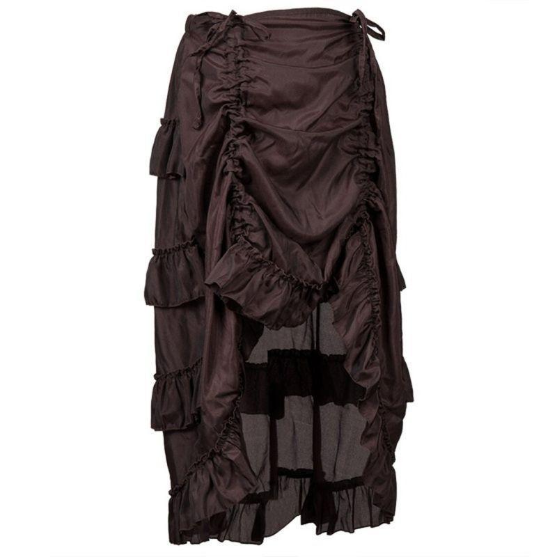 Bottoms |  Womens Ruffle Sheer High Waist Maxi Skirt Bottoms Black