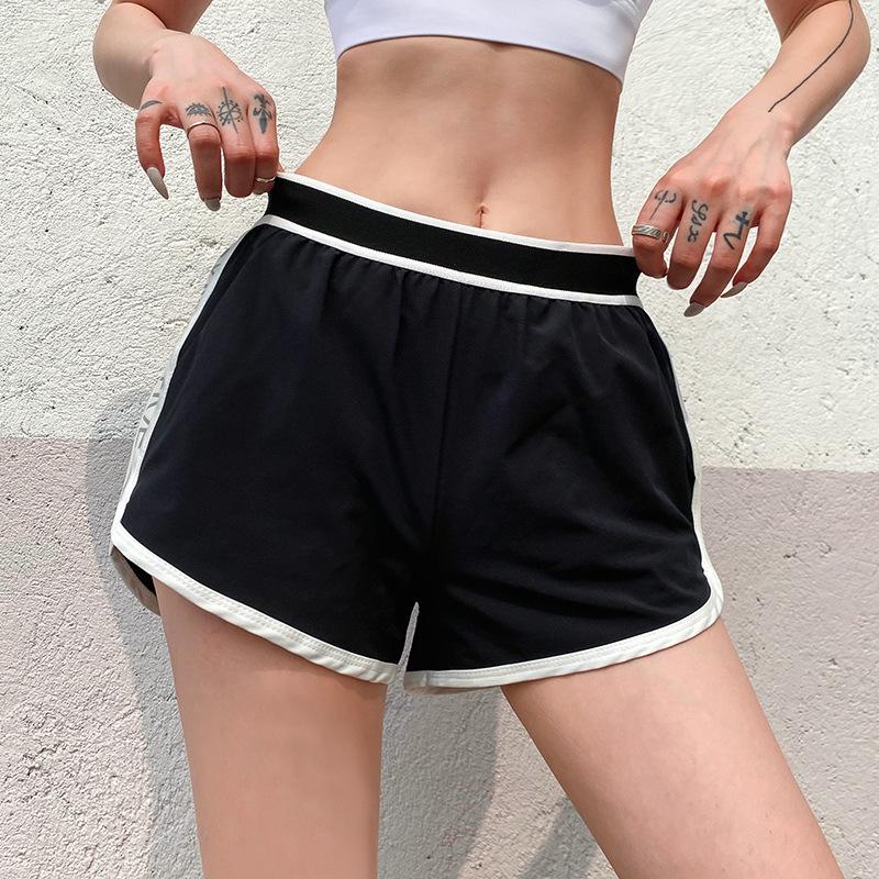 Bottoms |  Womens Woven Mid Rise Contrasting Binding Ruched Active Shorts Bottoms Bottoms