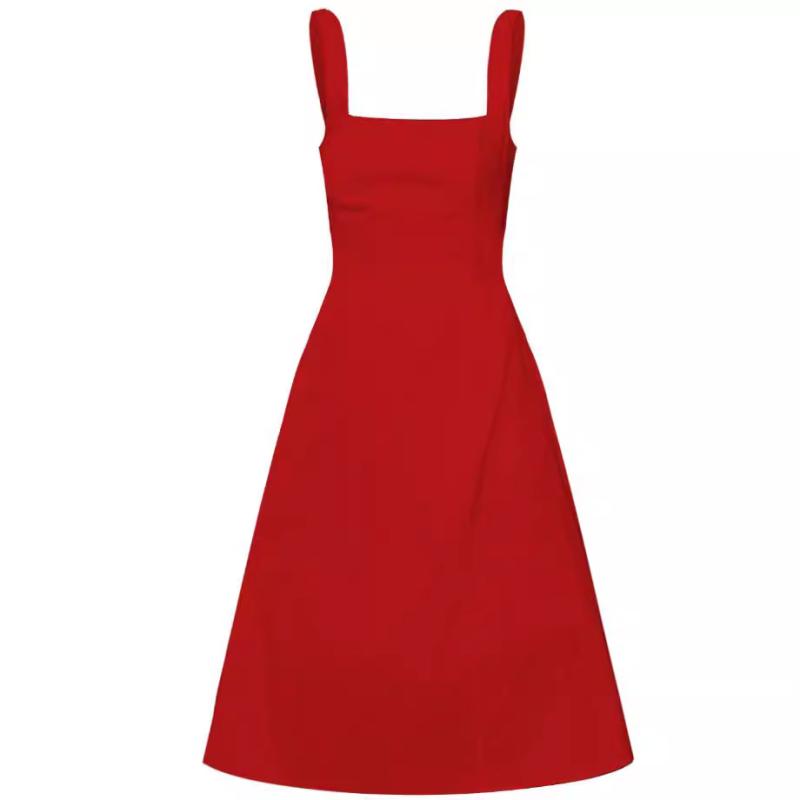 Dresses |  Womens Square Neck Solid Split Mini Dress Clothing Dresses