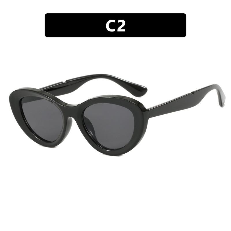 Eyewear |  Womens Angled Oval Sunglasses Accessories Black