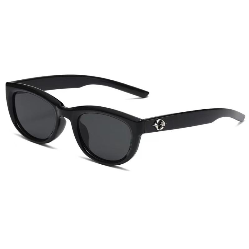 Eyewear |  Womens Oval-Frame Sunglasses Accessories Black