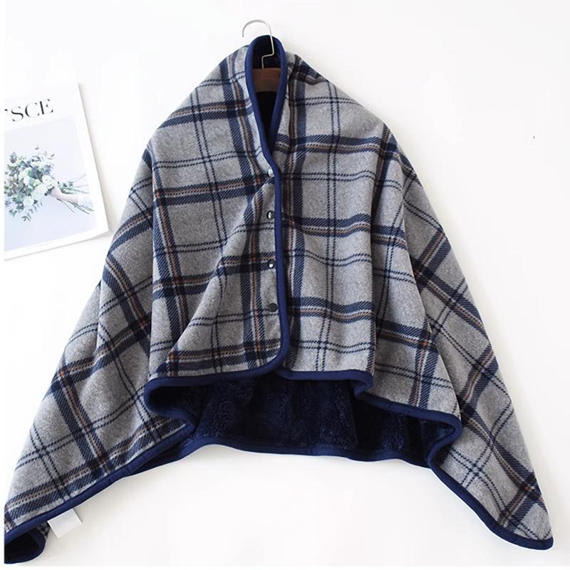 Gloves & Scarves |  Womens Checked Hooded Warm Shawl Accessories Gloves & Scarves