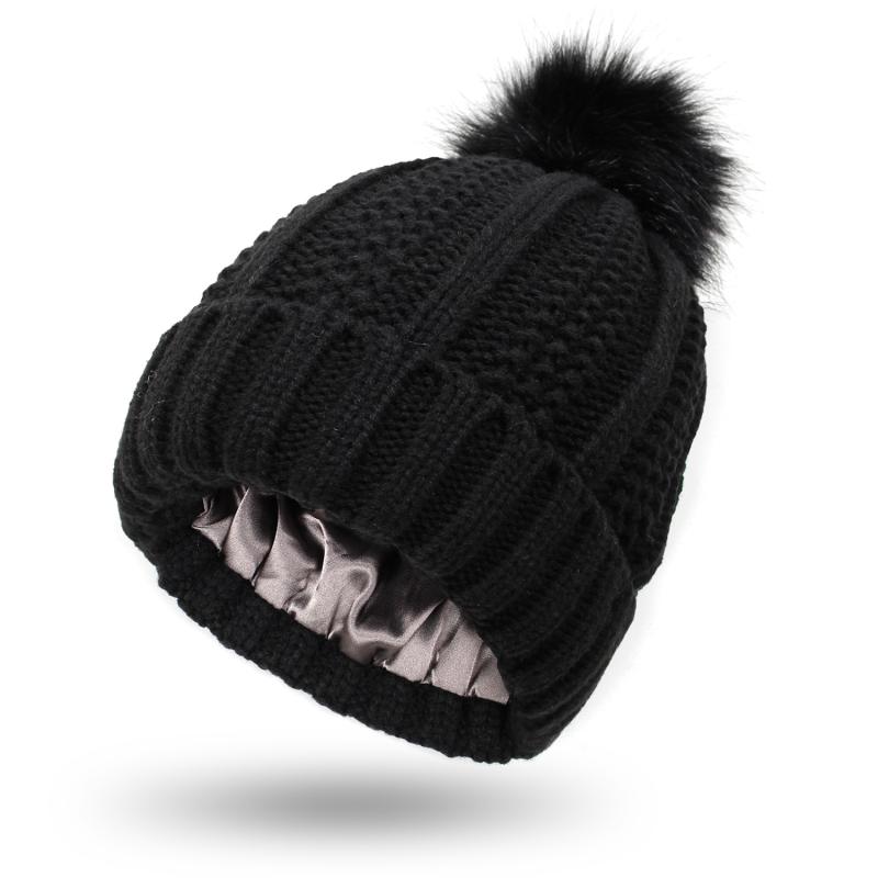 Hats |  Womens Cable Knit Beanie Hat With Pom-Pom Accessories Hats