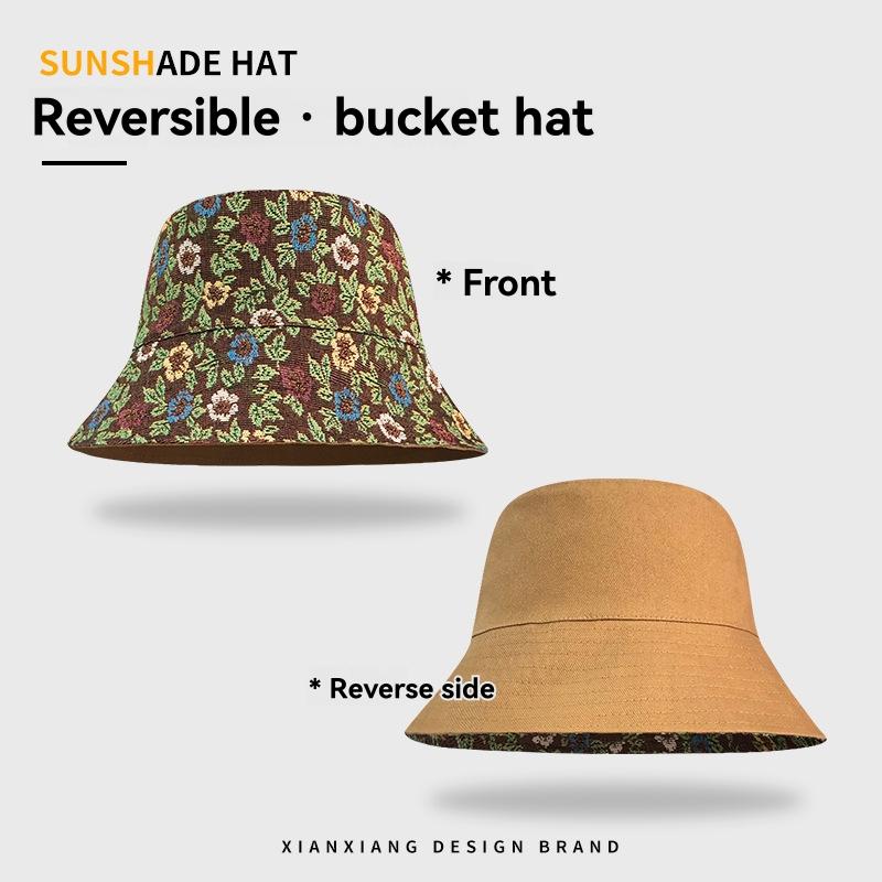 Hats |  Womens Floral Bucket Hat Accessories Brown