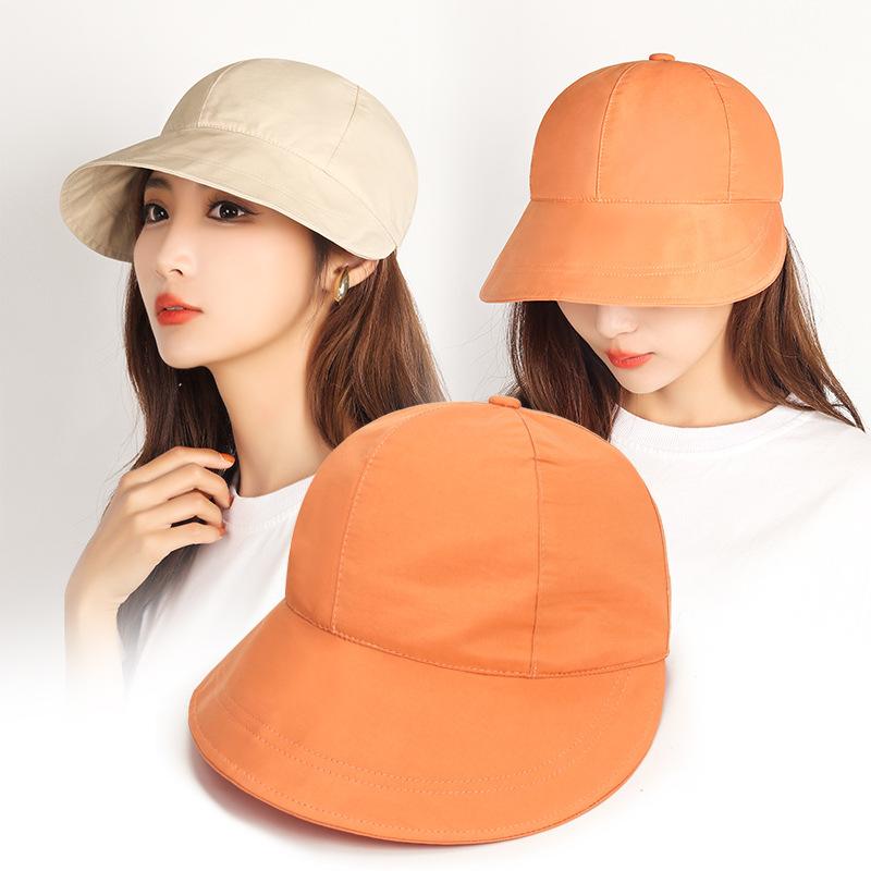 Hats |  Womens Solid Sunblock Bucket Hat Accessories Hats