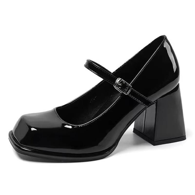 Heels |  Womens Slim High Ballet Mary Jane Heels Heels Black