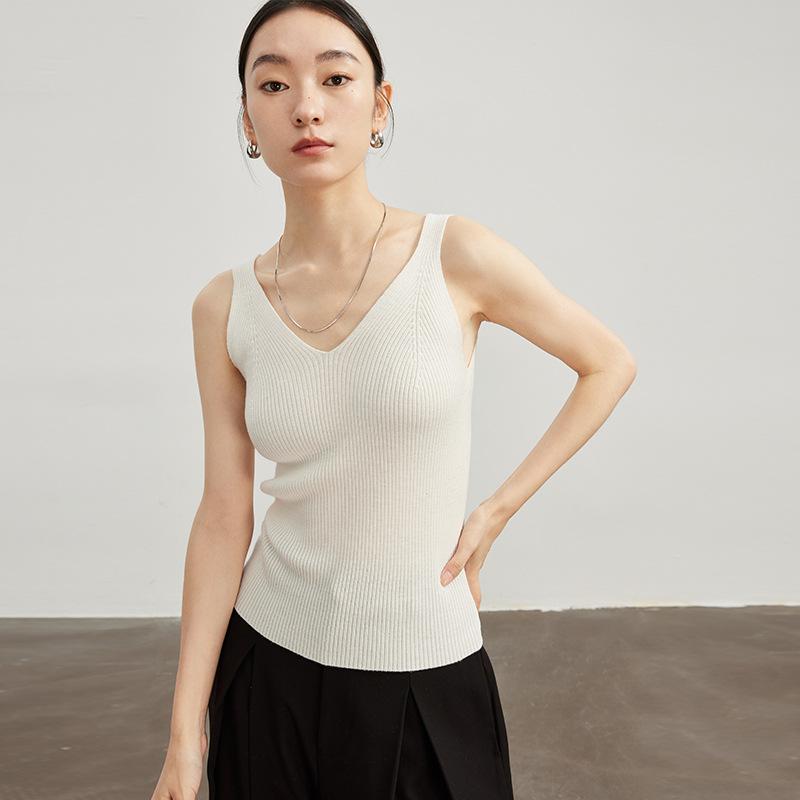 Knitwear |  Womens Knit V-Neck Solid Cami Top Clothing Knitwear