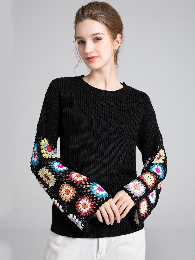 Knitwear |  Womens Knitted V-Neck Colorful Hollow Out Sleeve Cardigan Clothing Cream