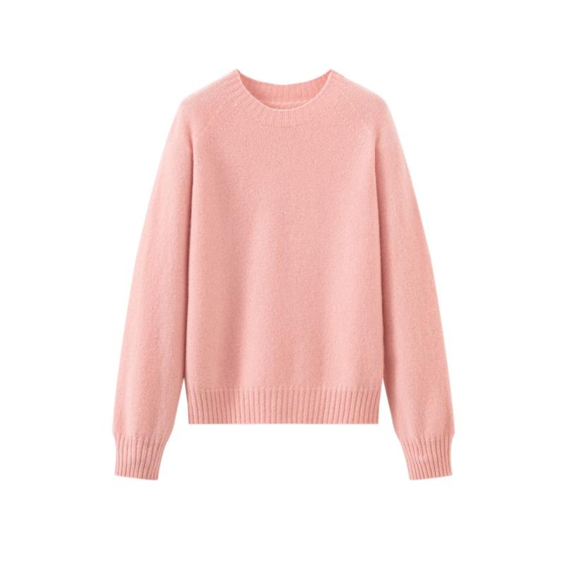 Knitwear |  Womens Wool-Blend Round Neckline Bowknot Oversized Long Sleeve Top Clothing Knitwear