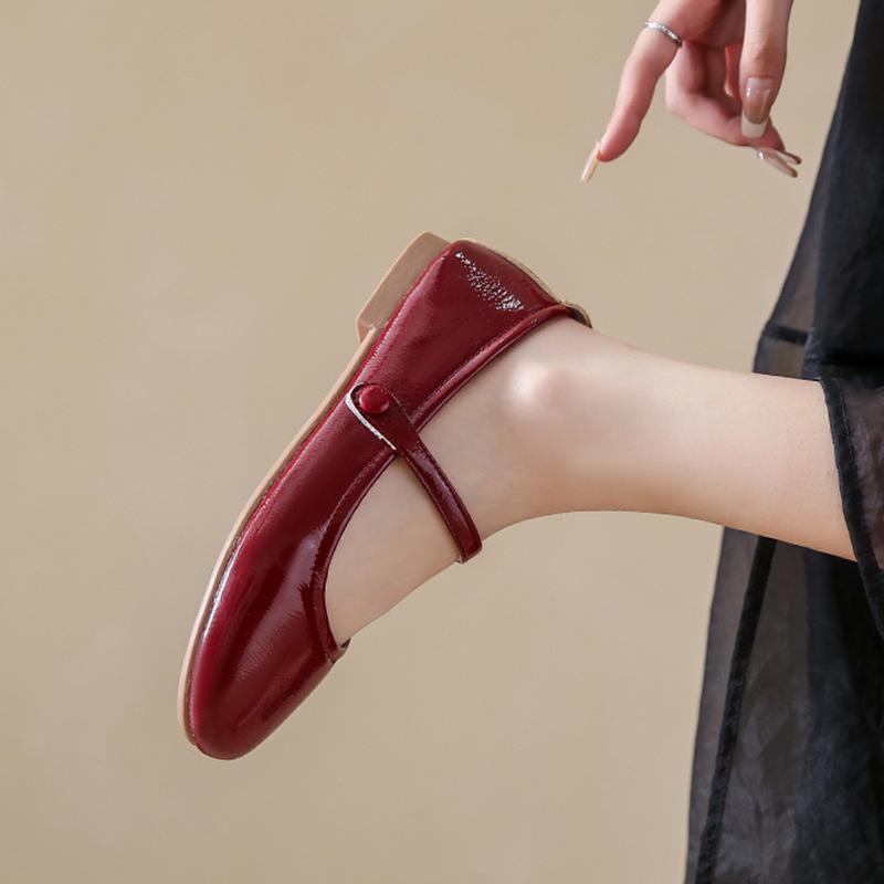 Mary Janes |  Womens Patent Leather Chunky Heeled Mary Jane Shoes Mary Janes Mary Janes