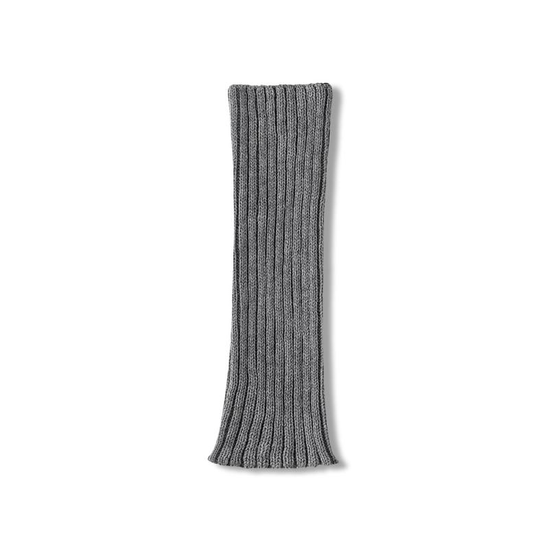 Socks & Tights |  Womens Solid Thin Leg Warmers Accessories Grey