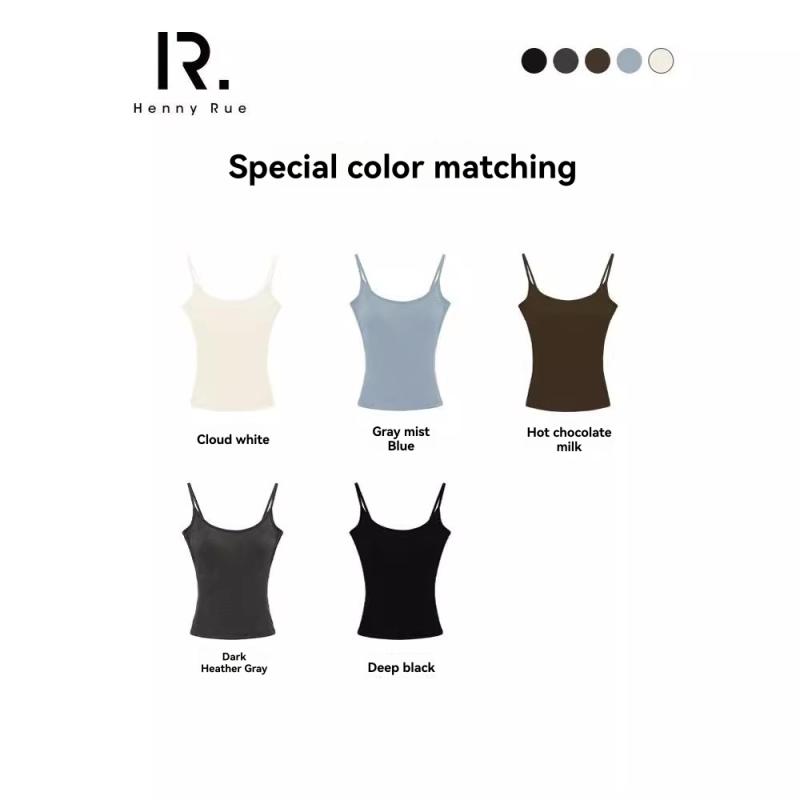 Tops |  Womens Cotton-Blend Scoop Neckline Solid Adjustable Strap Cami Top Clothing Tops