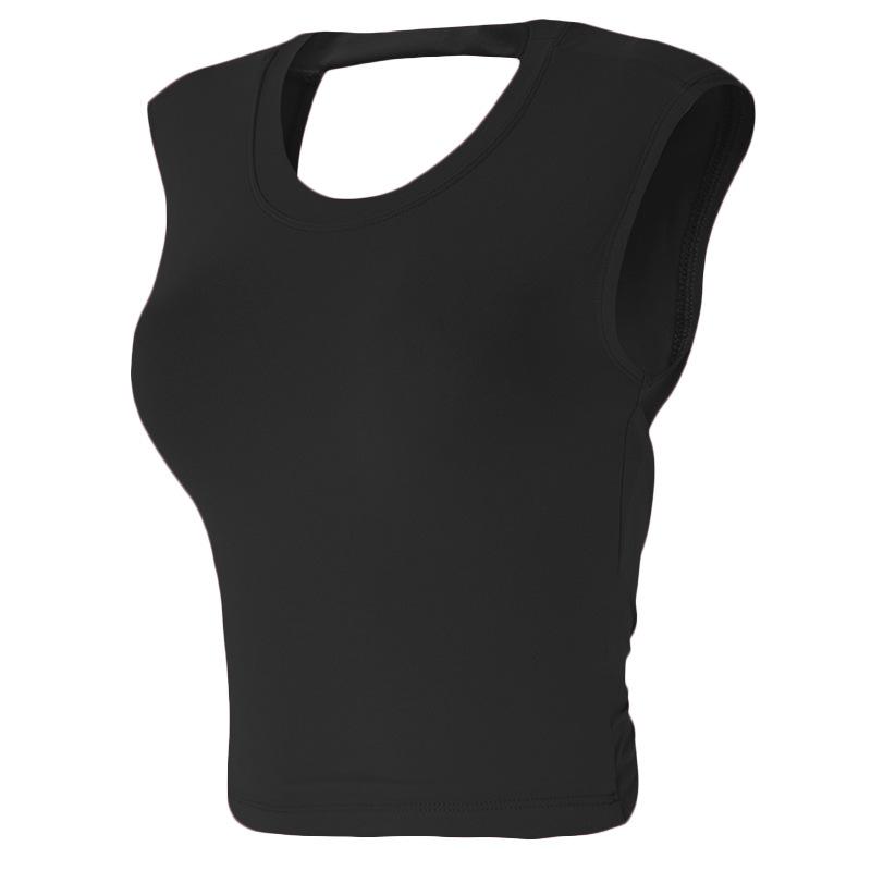 Tops |  Womens Round Neckline Solid Ruched Tank Top Clothing Tops